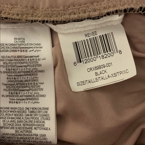 {NWOT} BCBGMAXAZRIA Renee Ruched-Side Dress - Picture 8 of 8